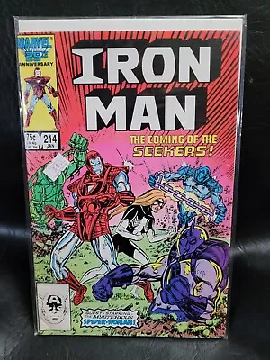 Buy Iron Man #214 Marvel Comics 1987 Spider Woman • 7.90£