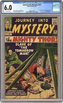 Buy Thor Journey Into Mystery #102 CGC 6.0 1964 3803711006 1st App. Sif • 320.20£