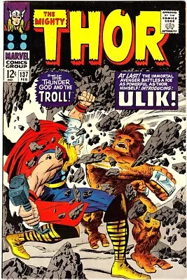 Buy THOR #137 VF- Stan Lee/Jack Kirby  Thunder God And The Troll  1967 1st Ulik • 32.16£