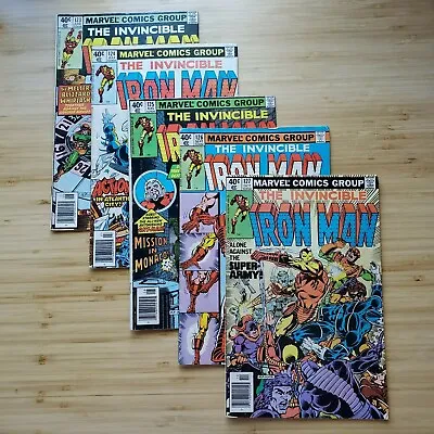 Buy Iron Man #123, 124, 125, 126, 127 - Early Ant Man - 1st Rhodes Cover - 1979  • 51.97£
