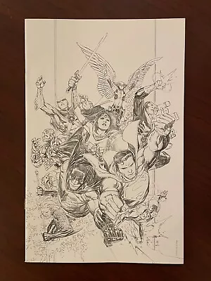 Buy Justice League #1 (DC 2018) Jim Cheung 1:250 Pencils Virgin Sketch Variant NM • 119.13£