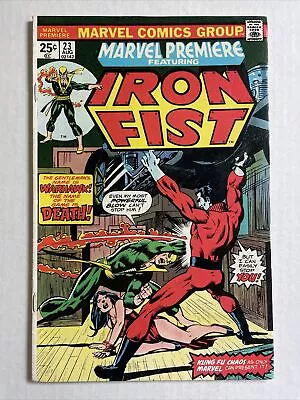 Buy Marvel Premiere Featuring Iron Fist 23 VF 1975 Comic Warhawk • 23.99£