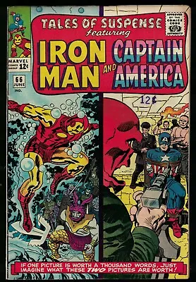 Buy Marvel Comics Tales Of Suspense 66 Classic Red Skull Cover FN+ 6.5 Iron Man • 64.99£