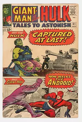 Buy Tales To Astonish #61 VG+ 4.5 Giant-Man And Hulk • 49.95£