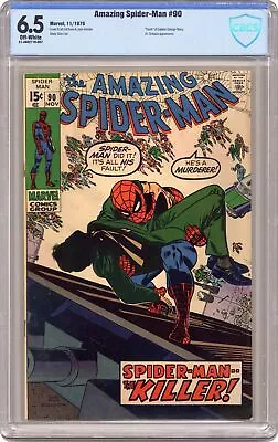 Buy Amazing Spider-Man #90 CBCS 6.5 1970 21-3A52716-007 • 183.89£
