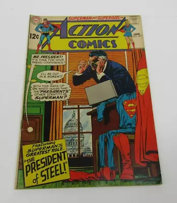 Buy Vintage Action Comics Superman And Supergirl #371 January 1969 By DC Comic Book • 13.02£