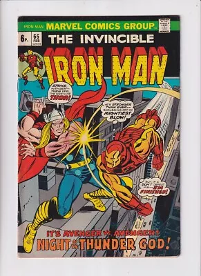 Buy Iron Man (1968) #  66 UK Price (5.0-VGF) (525217) Thor, Dr. Spectrum 1974 • 27£