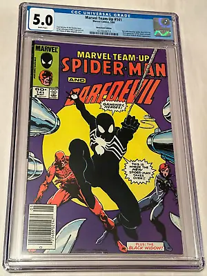 Buy Marvel Team-Up #141 Newsstand CGC Graded 5.0 *Ties For 1st Black Costume* • 63.95£