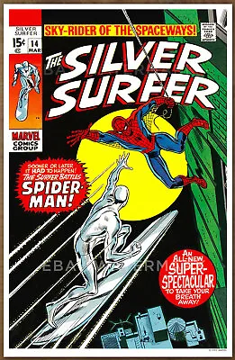 Buy Silver Surfer #14 11 X 17 Poster Spider Man 1992 John Buscema • 8.03£