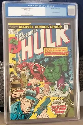 Buy Incredible Hulk #172 Juggernaut Battle Cover Marvel 1974 CGC 9.4 White • 160.86£