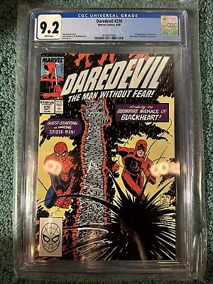 Buy Daredevil #270 CGC 9.2 1st Appearance Blackheart Marvel Comics Spider-Man • 48.20£
