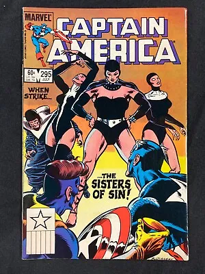 Buy 1984 Jul Issue 295 Captain America - The Sisters Of Sin Comic Book AM 10323 • 4.72£
