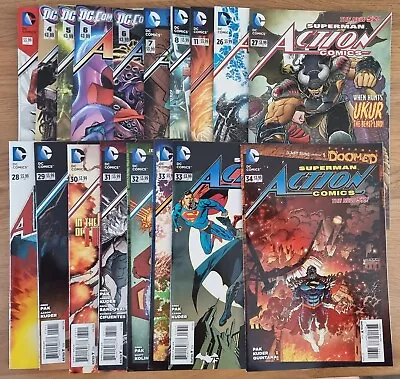 Buy Action Comics (2011 2nd Series) Issue 00A, 04-08, 11, 26-34 06B 33B (18 Issues) • 40£