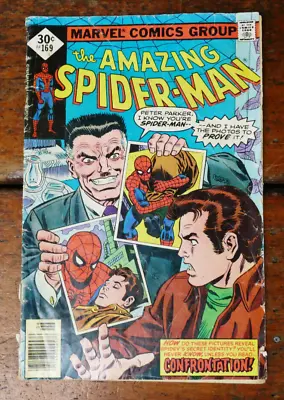 Buy The Amazing Spider-Man #169 Marvel Comics 1977 Bronze Age - Low Grade - GD • 4.73£