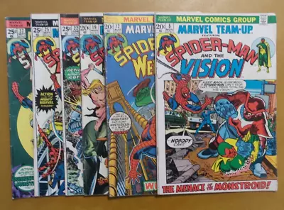 Buy Marvel Team-Up Lot Of 6 Issues 5 12 19 22 25 37 (1972) • 19.76£