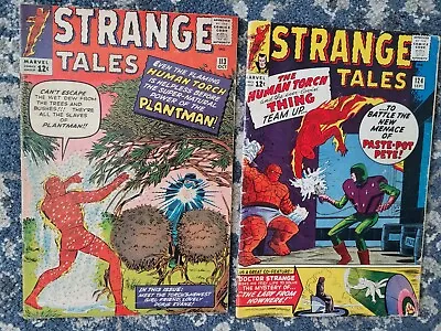 Buy Strange Tales 113 And 124 Key Silver Age Comics 1st Plantman More • 67.52£