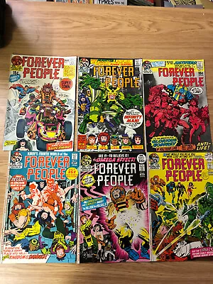 Buy The Forever People DC Comics First Series 1971 - 1972 Nos. 1, 2, 3, 4, 6, 7 VF • 275£