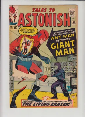 Buy Tales To Astonish #49 Fn- *ant-man Becomes Giant-man!! • 158.12£
