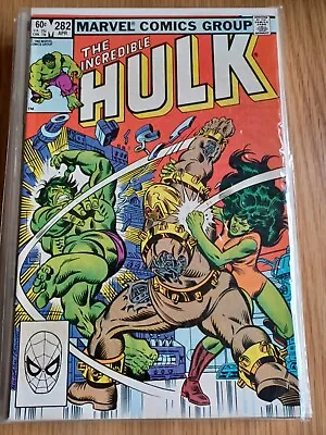 Buy Incredible Hulk 282 - 1983 - 1st Hulk & She Hulk Team-up • 24.99£