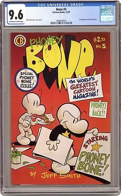 Buy Bone #3 CGC 9.6 1991 1st Printing 3938403001 • 450.65£