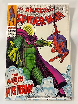 Buy AMAZING SPIDER-MAN #66 - Mysterio Appearance (1968) • 87.95£