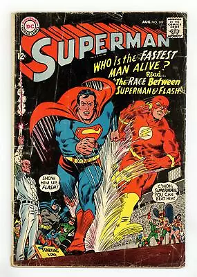 Buy Superman #199 GD- 1.8 1967 1st Superman Vs Flash Race • 47.80£