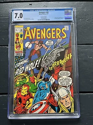 Buy The Avengers #80  (1970) 1st Appearance Of Red Wolf. CGC 7.0, White Pages • 80£