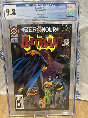 Buy Batman #511 CGC 9.8 (1994) - ZeroHour - Joker App - Batgirl Dc Universe Logo • 159.83£