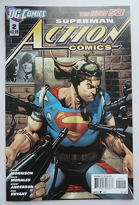 Buy Action Comics #2 - New 52 Superman 1st Printing - DC Comics Dec 2011 F/VF 7.0 • 4.25£