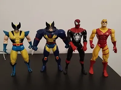 Buy Marvel Toybiz 10 Deluxe Wolverine Spiderman Black Red Daredevil Vintage 90s • 71.24£