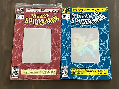 Buy 💥 BRAND NEW Web Of Spider-Man # 90 + Spectacular # 189 1992 Hologram Poster 💥 • 12.72£