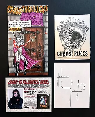 Buy CHAOS COMICS 1996 HALLOWEEN PARTY INVITATION SET Featuring LADY DEATH-VERY RARE! • 177.88£