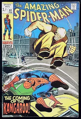 Buy THE AMAZING SPIDER-MAN (1963 Series) #81 *1st App' Of Kangaroo* FN/VFN (7.0) • 59.99£