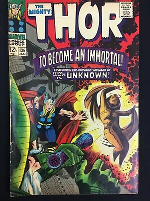 Buy THOR #136 (Marvel 1967) 1st Lady Sif! Jane Foster Stan Lee To Become An Immortal • 23.95£