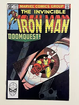 Buy The Invincible Iron Man #149 (1981) - Marvel Comics Doomquest VF+ • 9.99£