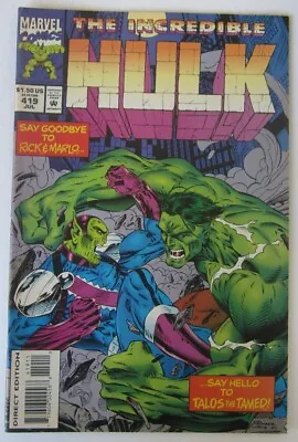 Buy Incredible Hulk #419 (1994) Marvel Comics • 5.84£