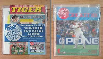Buy Tiger Comic With Free Gift Panini World Of Cricket 83 Sticker Album Empty Bagged • 30£