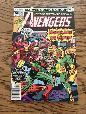 Buy Avengers #158 (Marvel 1977) 1st Appearance Graviton! Wonder Man Vs Vision! FN • 10.25£