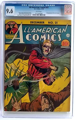 Buy All-american Comics #21 Cgc Nm+ 9.6 (dc 1940) Single Highest Grade. White Pages. • 31,866.16£
