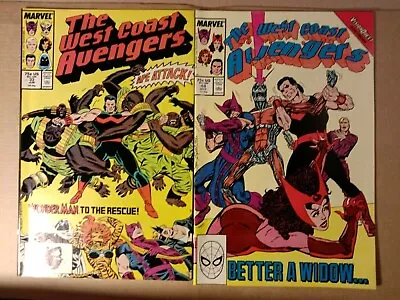 Buy WEST COAST AVENGERS #33#44. Marvel Comics.1988/89 • 4.99£
