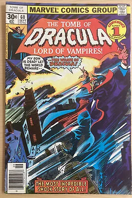 Buy The Tomb Of Dracula #60 Sept 1977 Gene Colan Art Marv Wolfman Story Cents 🇺🇸 • 14.99£