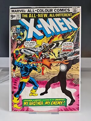 Buy Uncanny X-Men #97 Marvel Comics 1976 1st Lilandra UKPV Chris Claremont  • 45£