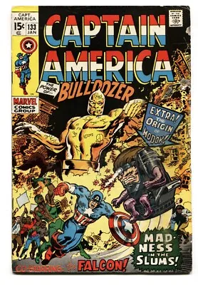 Buy CAPTAIN AMERICA #133 Comic Book 1971-MODOK-FALCON Origin Of Modok Marvel VG+ • 26.49£
