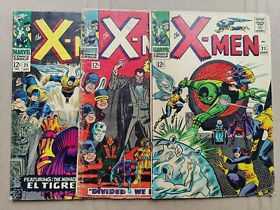 Buy Uncanny X-Men 21 22 25 LOW GRADE Lot Of 3 1966 Silver Age 1st Prints • 60.82£
