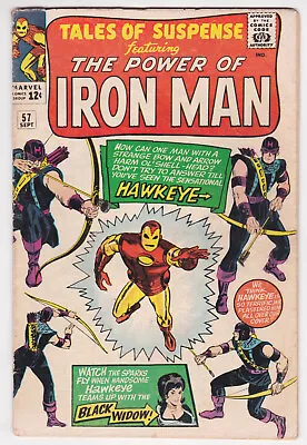 Buy Tales Of Suspense #57 Very Good 4.0 Iron Man First Appearance Of Hawkeye 1964 • 444.88£