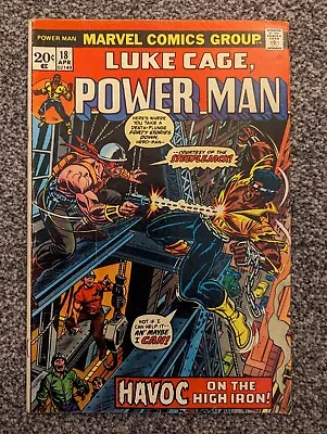 Buy Luke Cage Power Man 18. Marvel 1974. Havok On The High Iron • 5.99£