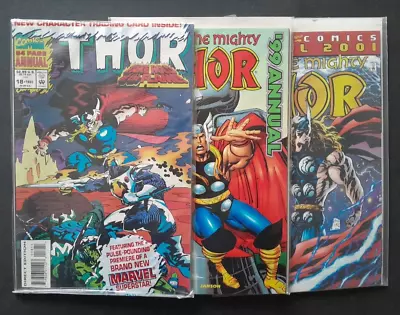 Buy The Mighty Thor Annuals #18 1990 #16 1993; 1999; 2001 6.0 All Fine Or Better • 7.50£