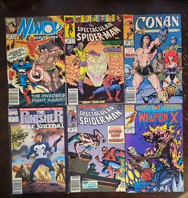 Buy Lot 12 Comic Books Spiderman, Wolverine, Conan, Punisher, Black Knight And MORE • 15.89£