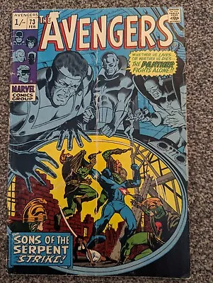 Buy The Avengers 73. Marvel 1970. Sons Of The Serpent. Combined Postage • 5.98£