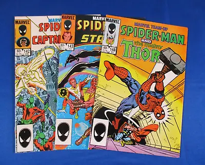 Buy Marvel Team Up 142 143 148 Spider Man Thor Starfox Captain Marvel NM/M • 6£